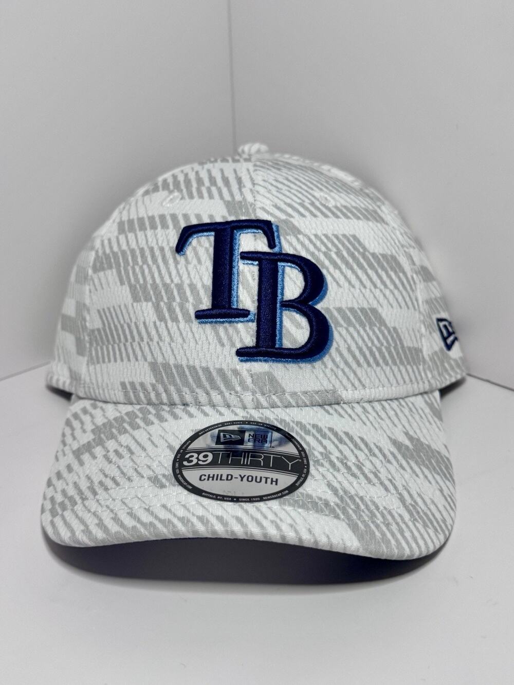 Tampa Bay Rays New Era 39Thirty Stretch Fit Youth Hat